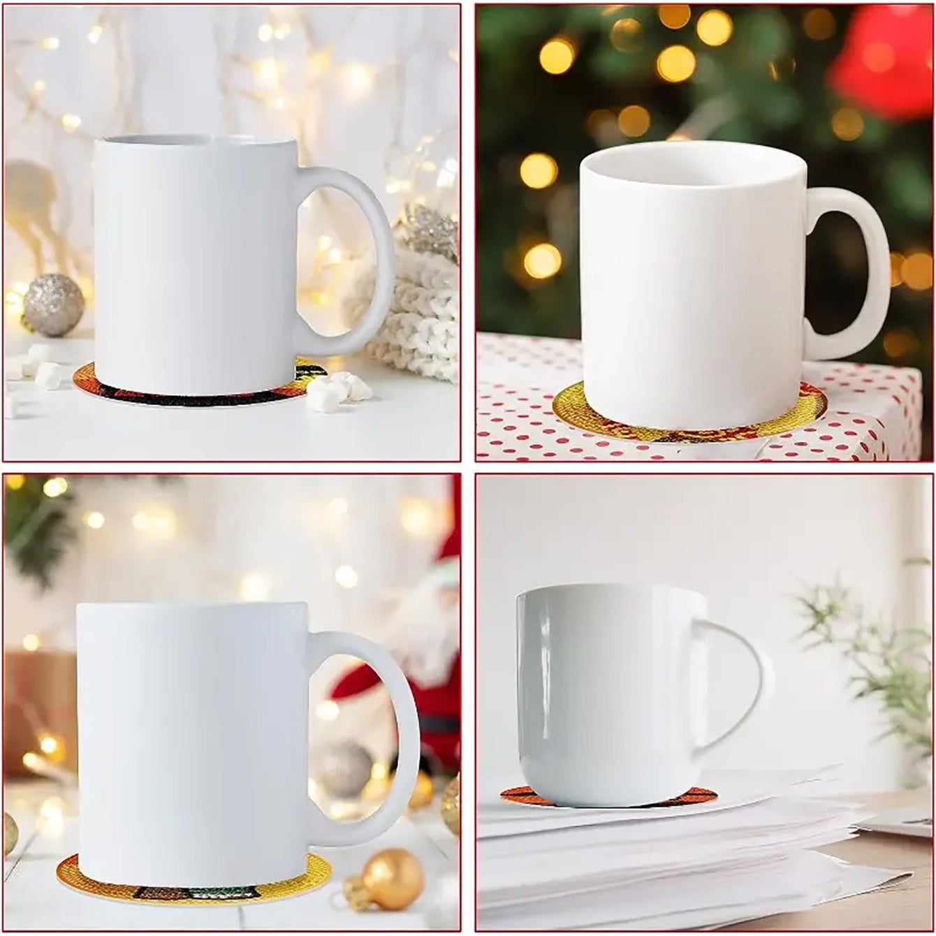 Diamond Art Drawing Coaster With Bracket, DIY Mandala Pattern Diamond Art Coaster, Suitable For Adults And Beginners Diamond Drawing Kit, Diamond Kit Craft Supplies, Exquisite Gifts For Friends