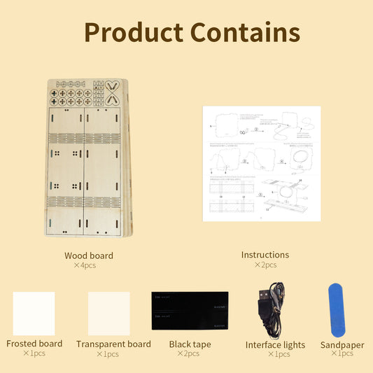 3D Wooden Puzzles Castle Model Kits Night Lights Desk Decorations Birthday Christmas Gifts For Women